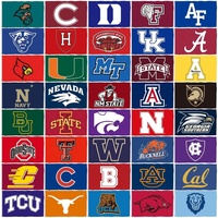 Drapeaux universitaires NCAA en gros 3x5FT 90x150cm en polyester imprimés numériquement pour les fans de sport des équipes universitaires