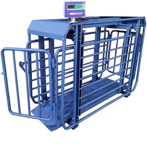 Veidt Weighing Weighing Scale Cattle Pig Sheep Goat Cow 1Ton 2 Ton Animal Livestock Scale 3000kg Industrial Floor Scale