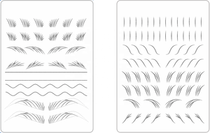 Coussinet d'ombrage personnalisé avec LOGO Ombre Poudre en forme de sourcils <span class=keywords><strong>Nano</strong></span> Coup de cheveux sourcils Pmu Latex Peau de pratique double face pour sourcils - Product Image 4