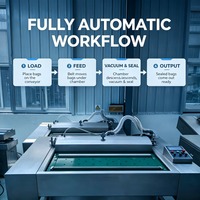 Machine d'emballage alimentaire automatique pour granulés, poudres et liquides en sachets, avec contrôle PLC, en acier inoxydable de qualité alimentaire