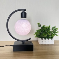 Lampe lunaire à lévitation magnétique 2023, nouvelle lampe à LED à lévitation flottante, lampes de table avec chargeur sans fil rapide et haut-parleur
