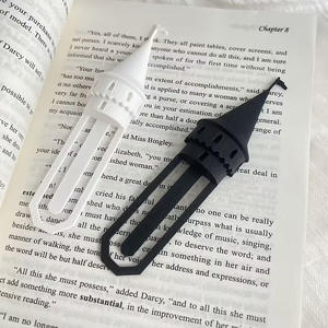 <span class=keywords><strong>Marque</strong></span>-pages clipsables <span class=keywords><strong>3D</strong></span> en plastique recyclable de 10,5 cm pour enfants, femmes et hommes - Porte-pages mignon et original, idée cadeau unique et amusante pour la lecture - Product Image 4