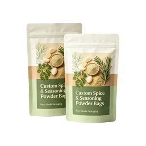 Bolsas pequeñas de 3.5oz para especias, de Mylar de grado alimenticio, con cierre hermético, personalizables, para uso doméstico en la cocina, muestra disponible. - Product Image 1