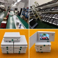 Carte de vœux vidéo LCD 2,4 pouces prête à être expédiée, 128 Mo, vidéo de 3 à 5 minutes, brochure vidéo, rechargeable par type C, noir et blanc