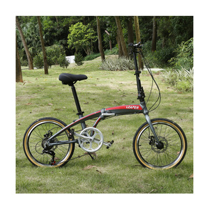 LEAPER LP8 7 vitesses en alliage d'aluminium noir <span class=keywords><strong>léger</strong></span> pliable adulte hommes femmes ville pneu urbain 20 pouces <span class=keywords><strong>vélo</strong></span> pliable - Product Image 1