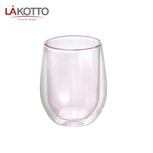 De borosilicato resistente al calor de vidrio de 530ml de <span class=keywords><strong>doble</strong></span> capa taza de color del trazador de líneas con taza de café de gran capacidad <span class=keywords><strong>doble</strong></span> pared de vidrio taza - Product Image 6
