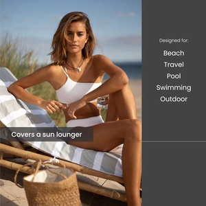 Toalla de Playa para Camping y Senderismo, Portátil, Compacta, Ligera, de Secado Rápido, Resistente a la Arena, para Actividades al Aire Libre - Product Image 3