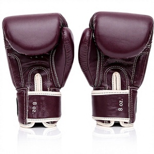 ถุงมือชกมวย Fairtex Burgundy หนังวัวแท้ แบบติดตีนตุ๊กแก ปิดนิ้วเต็มรูปแบบ สำหรับผู้ใหญ่ ฝึกซ้อมศิลปะการต่อสู้ ขายส่ง - Product Image 3