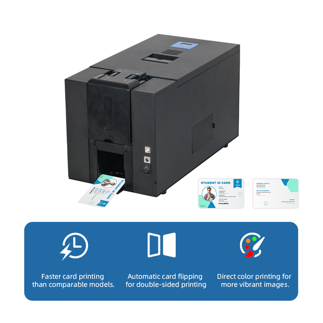 MASUNG MS-S22K Double-Side Plastic Card Printer Voting Card Printer Student PVC ID Card Printer Event Badge Printing Machine