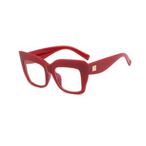 <span class=keywords><strong>Vintage</strong></span> oversize Square nuovi occhiali da vista Anti-luce blu per le donne moda elegante blu verde occhiali miopia Computer oversize - Product Image 3