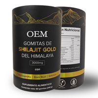Shilajit Gummies Expédition rapide Supplément de santé Himalayan Gold Fourniture excédentaire en gros pour adultes