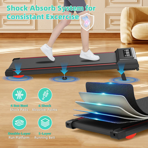Attrezzatura da Palestra, Tapis Roulant Elettrico Pieghevole con Controllo APP Intelligente, Mini Tapis Roulant Portatile Senza Maniglie per Sotto Scrivania - Product Image 2