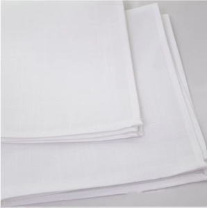 Leinen-Baumwoll-Servietten mit Hohlsaum für Hochzeiten, Cocktails und Abendessen, mit abgeschrägten Ecken - Product Image 6