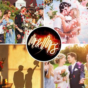 Letrero Luminoso de Neón Mr & Mrs para Decoración de Pared de Boda, Luz LED para Fiesta de Boda, Decoraciones de San Valentín, Alimentado por USB - Product Image 6
