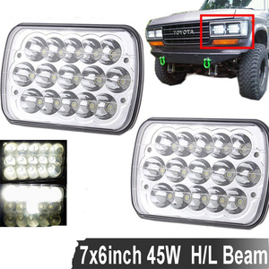 Feux de camion 7x6 à LED très vendus, projecteurs tout-terrain 7 pouces 45W, feux de voiture modifiés Wrangler avec <span class=keywords><strong>vision</strong></span> super lumineuse - Product Image 4