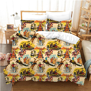 Housse de couette personnalisée/en gros, style occidental, super douce, confortable, chic, légère, avec fermeture éclair - Product Image 4