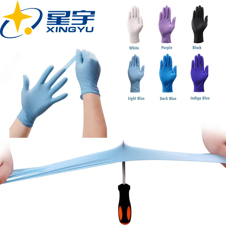 Medical Examination Disposable Nitrile Gloves Powder Free Examination Medical Nitrile Gloves Medic Manufacturer
