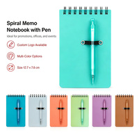 Carnet de notes en PP écologique en gros avec marque-pages spirales, fermeture élastique et pages rayées pour promotion d'entreprise et projets DIY