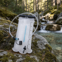Poche à eau professionnelle 2L 3L pour la randonnée, en TPU, avec tube à libération rapide et housse anti-poussière pour équipement de camping ultraléger