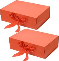 Caja de Regalo Plegable con Logotipo Personalizado para el Día de San Valentín, Empaque de Cartón Rígido con Cinta de Seda Artística y Forro de Esponja para Envío