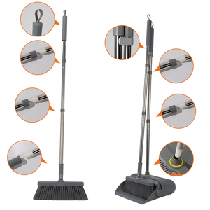 HOLAMOPA Ensemble de balais télescopiques manche extensible et pelle à dents pour une grande portée - Product Image 6