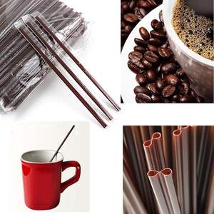 Agitador de Café de 18 cm con Dos Orificios, Pajita para Agitar Café para Cafeterías, Oficinas, Restaurantes, Hogar, Interiores y Exteriores - Product Image 4