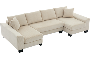 114" <b>Sleeper</b> <b>Sofa</b>,U Shaped <b>Sofa</b> , Pull Out <b>Bed</b>,Convertible Oversize 2 in 1 <b>Sleeper</b> <b>Sofa</b> - Product Image 6