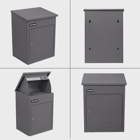 Boîte aux lettres sécurisée en acier robuste, étanche, pour extérieur, avec système de livraison par dépôt, sécurisée pour la réception de colis et de lettres, de la marque Safewell Factory.