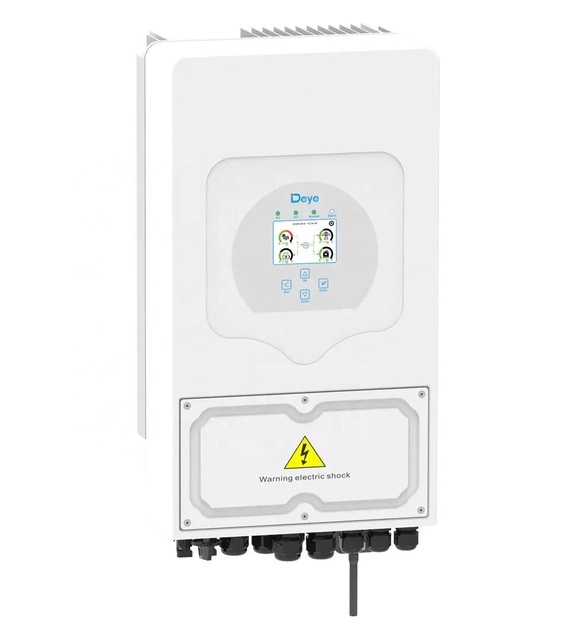 Home Energy Storage Hybrid Solar System Deye 6 KW Single Phase Solar Inverter With 48V DC Battery Lithium Ion
