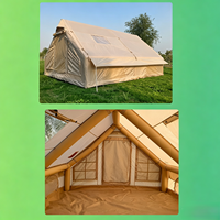 Tente gonflable familiale pour glamping, résistante à l'eau, grand espace, protection UV, respirante, portable, pour le camping en plein air