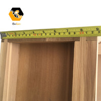 Ruche automatique de abeilles avec toit en métal, bois, pin rouge de nouvelle-zélande, 8 10 cadres, 3 couches, en bois, royaume-uni, anglais, British