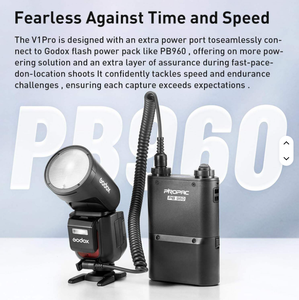 Flash pour appareil photo <span class=keywords><strong>Godox</strong></span> V1Pro professionnel, télécommande sans fil TTL, batterie au lithium - V1Pro-S/C/N/F/O Chine Non-Privé - Product Image 6