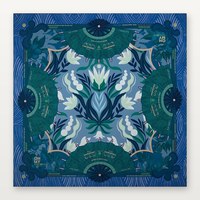 Mahjong américain, 160 tuiles en acrylique marbré bleu-vert, tapis de jeu antidérapant à motif botanique pour 4 joueurs, prêt à être expédié
