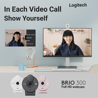 Caméra Web Type-C HD 1080P pour Brio 300 avec cache de confidentialité et microphone pour conférences et appels vidéo à domicile/ordinateur