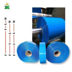 Pembungkus Baterai Nanfu PVC Heat Shrink Tubing Penutup Pelindung Lengan Casing Terisolasi Kemasan Datar Warna-warni Ukuran Kecil 6.5Cm Film