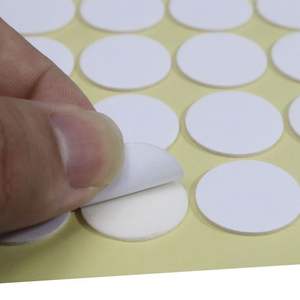 La migliore vendita di dischi autoadesivi Super forti adesivi in carta e pellicola rotondi biadesivo - Product Image 5
