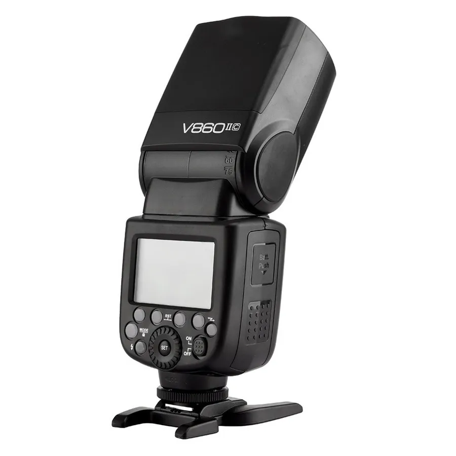 من المصنع Go-dox V860II فلاش متوافق مع العديد من الكاميرات مجموعة مصابيح علوي محمولة للتصوير الفوتوغرافي ضوء فلاش عالي السرعة