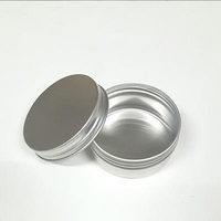 Boîte en aluminium ronde pour cosmétiques, conteneur en métal, pot en aluminium, 5g, 10g, 20g, 30g, 50g, 100g