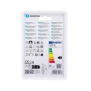 Ampoule LED A60 E27 14W avec filament transparent, idéale pour l'éclairage décoratif et efficace dans les foyers et les espaces - Product Image 3