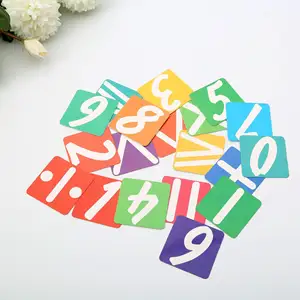 Venta al por mayor Tarjeta de papel digital iluminación Infantil Educación Temprana juego de tarjetas de aprendizaje impresión en color