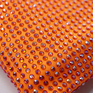 Tissu extensible en spandex avec cristaux de strass, FB001, largeur 150 cm, rectangulaire, brillant, pour robe de soirée - Product Image 1