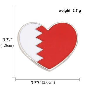Personalizado suave esmalte rectángulo diferente estado en forma país insignia Logo americano Texas <span class=keywords><strong>Dominos</strong></span> Pizza Palestina bandera Pin fábrica - Product Image 6