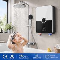Chauffe-eau sans réservoir 3500W 120V, chauffe-eau instantané électrique pour douche, homologué CE