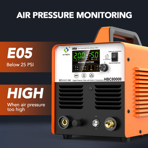 Coupe-<span class=keywords><strong>plasma</strong></span> numérique HITBOX HBC-8000II <span class=keywords><strong>50</strong></span> ampères : double tension (110 V/220 V) avec compresseur d'air intégré - Product Image 4