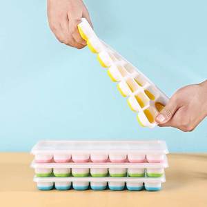 Ice Cube Molds Square 4 <b>Pack</b> With Lids For Home Use <b>Freezer</b> Safe Easy Release - Product Image 4