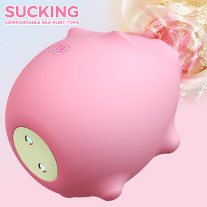 ODM OEM Jouet sexuel féminin vibrant, multi-vitesses, rechargeable par USB, étanche, en forme de cochon mignon, avec fonction de succion et de vibration, pour adultes - Product Image 3