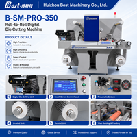 Machine de découpe automatique d'autocollants BOST SM-350pro avec écran tactile PLC, numérique, pour étiquettes en rouleau, entraînement servo haute performance, 100-240V AC