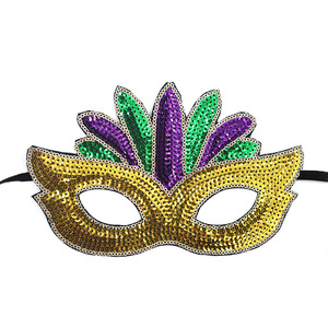 <span class=keywords><strong>Masque</strong></span> à paillettes de mascarade de carnaval pour les accessoires de mascarade de visage de paillettes de fête de Mardi Gras - Product Image 5