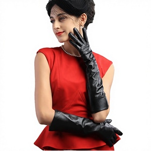 Elegantes Guantes Térmicos de Piel de Oveja Genuina para Mujer, con Forro de Poliéster, para Mantener el Calor en Invierno y Actividades al Aire Libre - Product Image 2