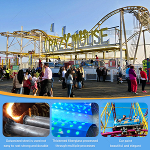 Nhà Máy Bán Giá Rẻ Giá Vui Chơi Giải Trí Rides Lễ Hội Trò Chơi Điên Chuột Roller Coaster Funfair Rides Cho Bán - Product Image 3